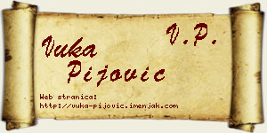 Vuka Pijović vizit kartica